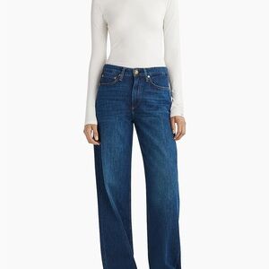 rag & bone
Logan Mid-Rise Wide-Leg Jeans. size 25